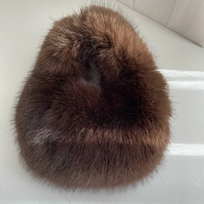 Fancy Fur Japan and South Korea Cute Hand Carry Fur Bag