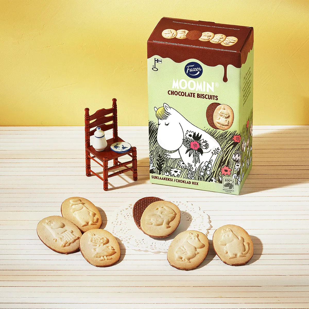 Fazer Moomin Chocolate Biscuits 175g