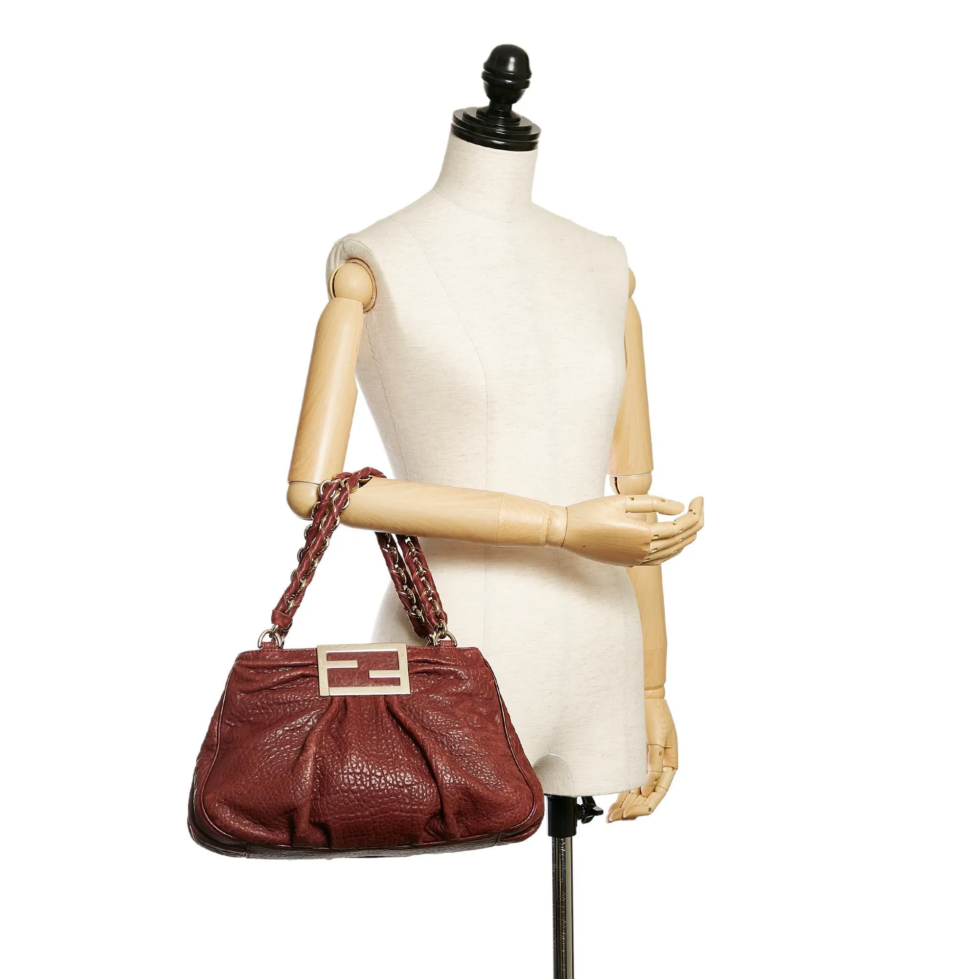 Fendi Mia Leather Shoulder Bag (SHG-29685)