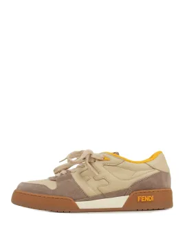 Fendi NEW IN BOX Brown/Cream Fendi Match Sneakers sz 39.5