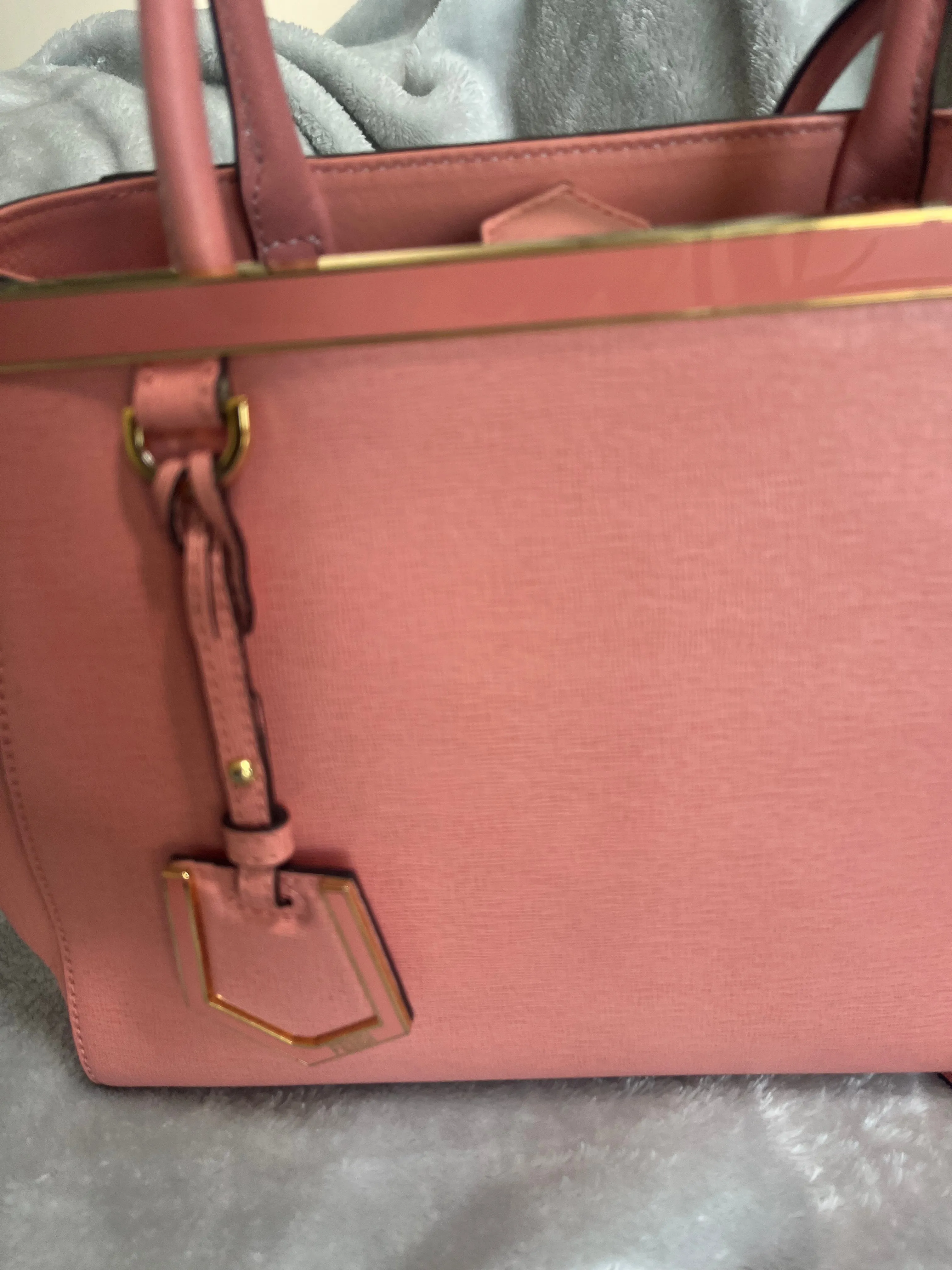 Fendi Pink Preloved 2Jours Tote with COA