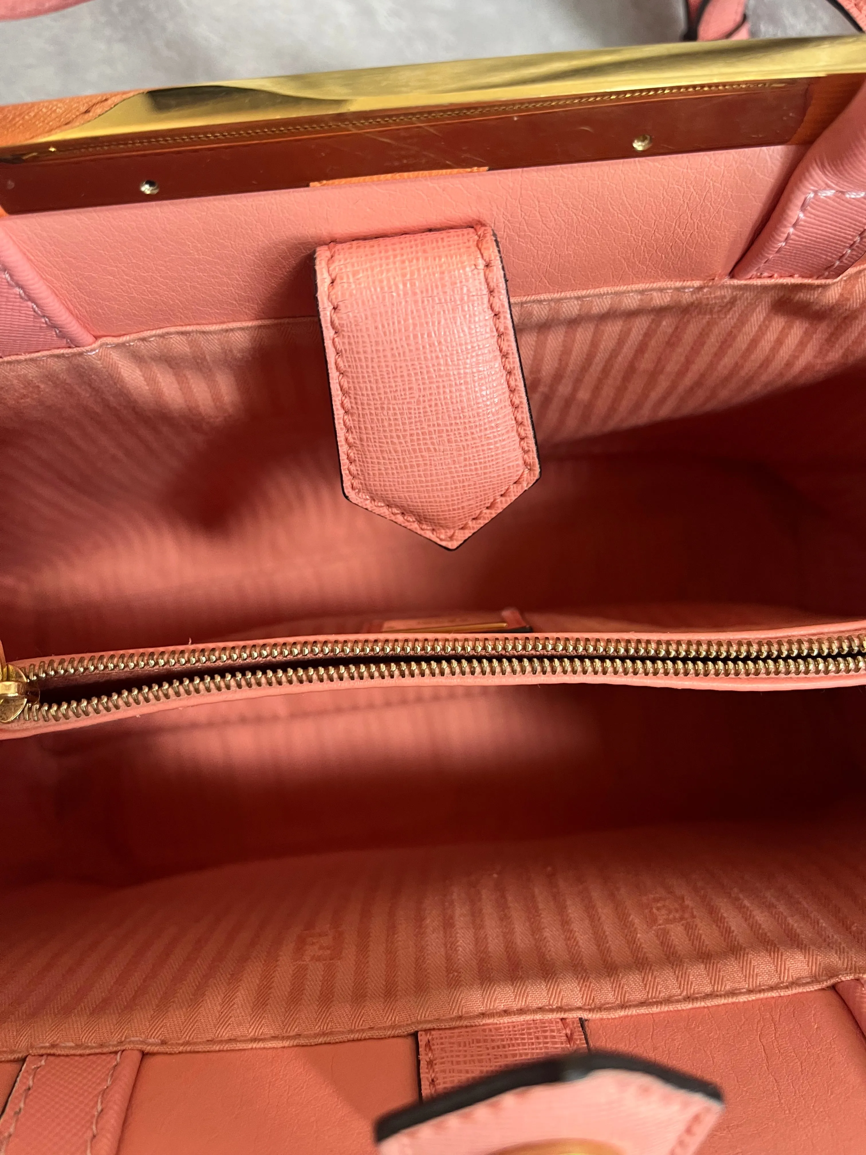 Fendi Pink Preloved 2Jours Tote with COA