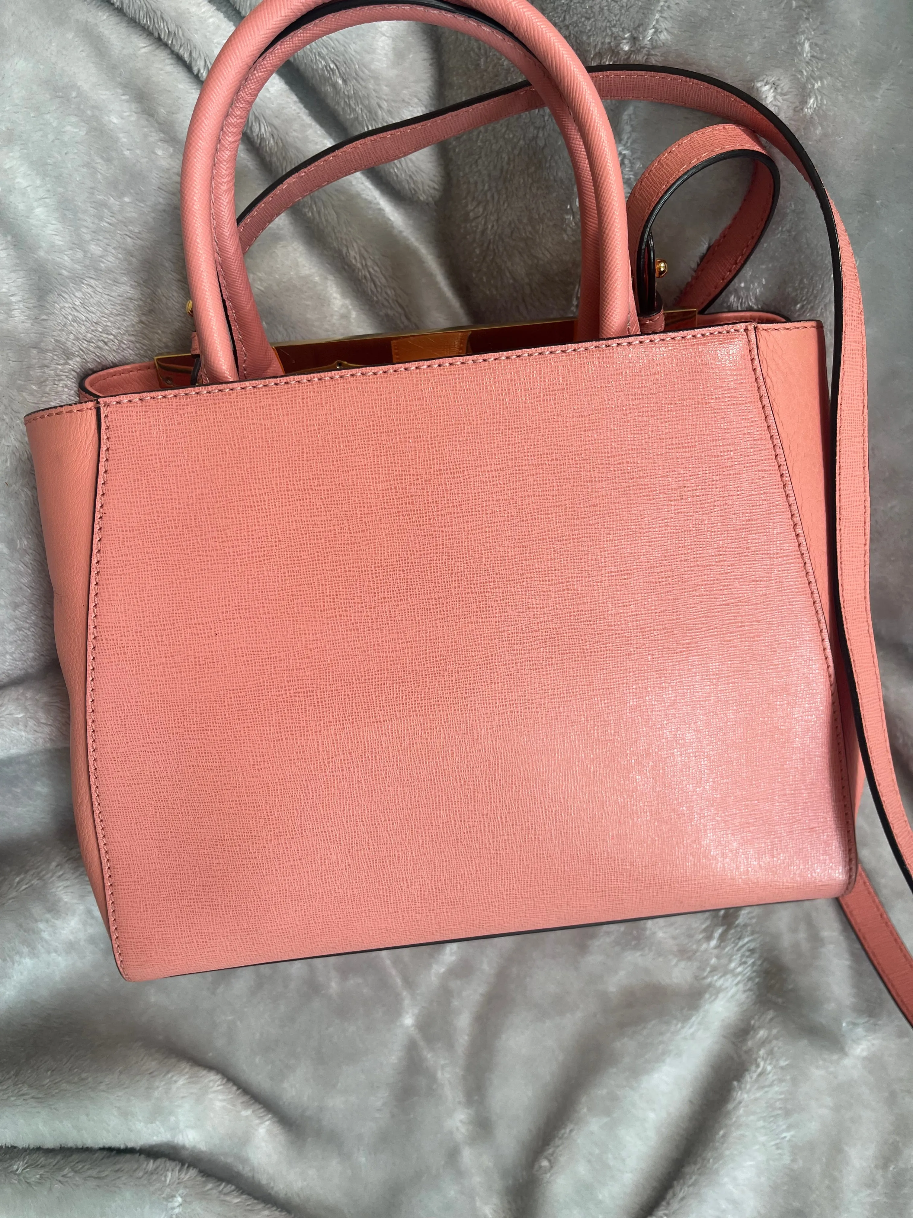 Fendi Pink Preloved 2Jours Tote with COA