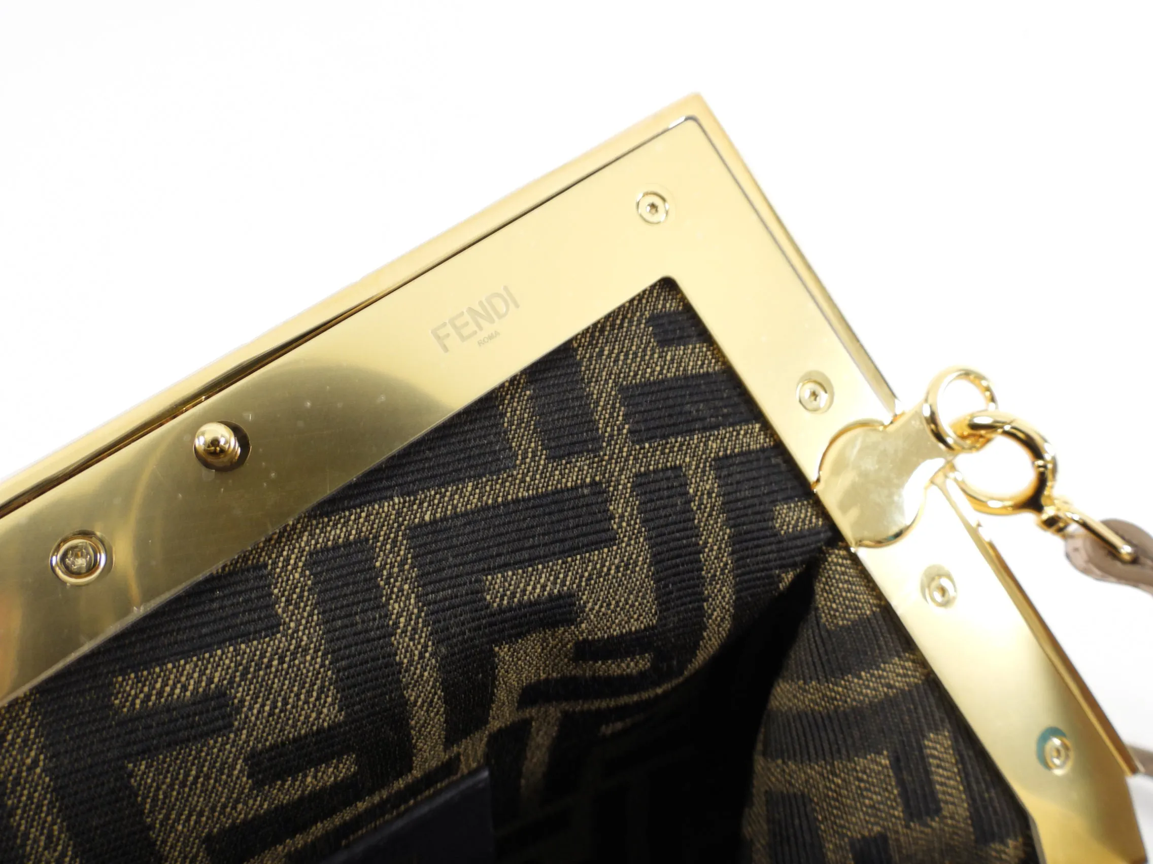 Fendi Small First Convertible Clutch / Shoulder Bag