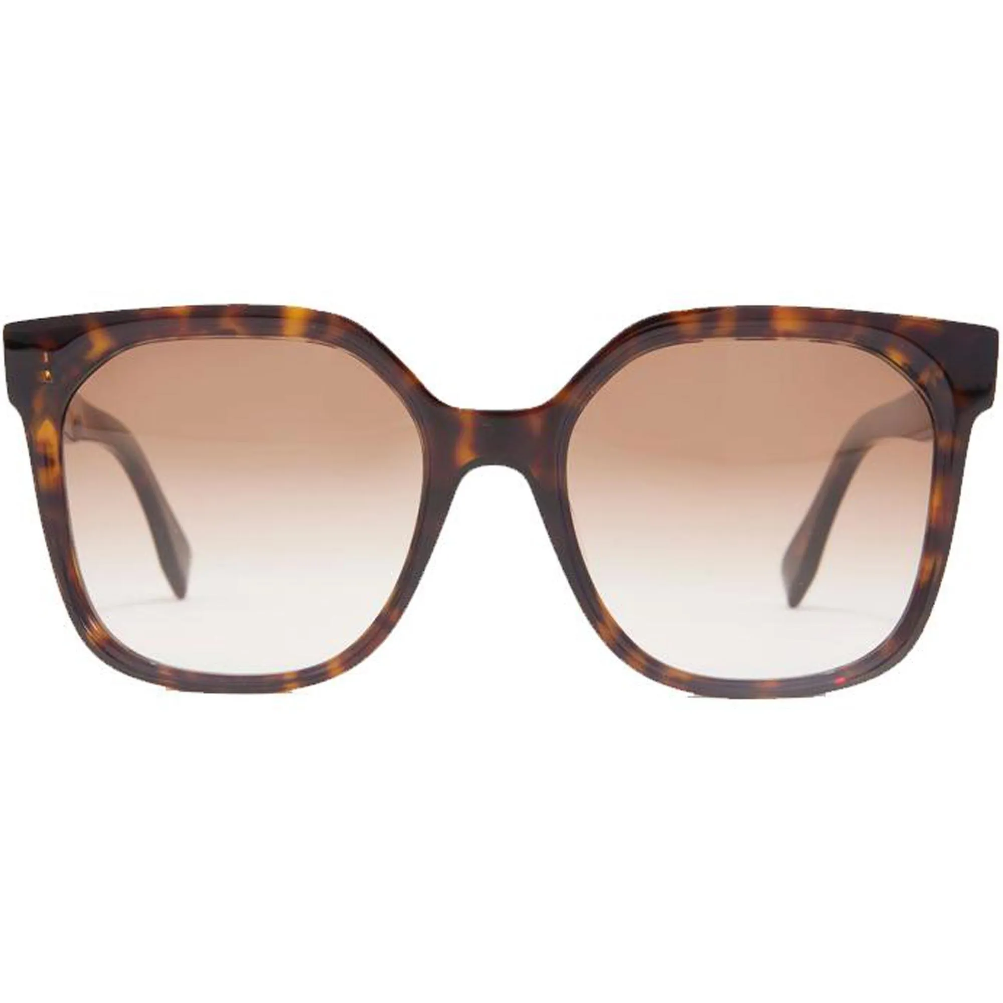 Fendi Women's Sunglasses - Gradient Lens Dark Tortoise Square Frame | FE40007I 52F