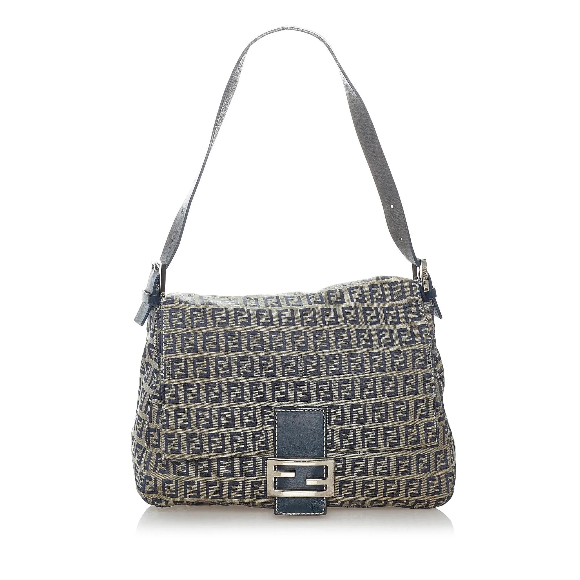 Fendi Zucchino Mamma Forever Canvas Shoulder Bag (SHG-32862)