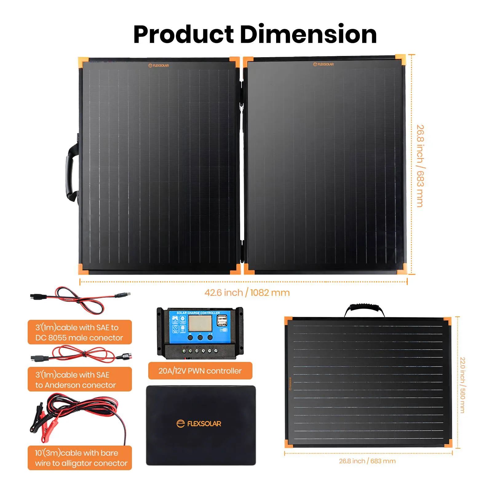 FlexSolar® G100 Briefcase Solar Panel Kit | 100W