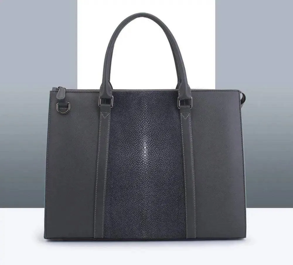 GenuinePearl Stingray Leather Briefcase For Men