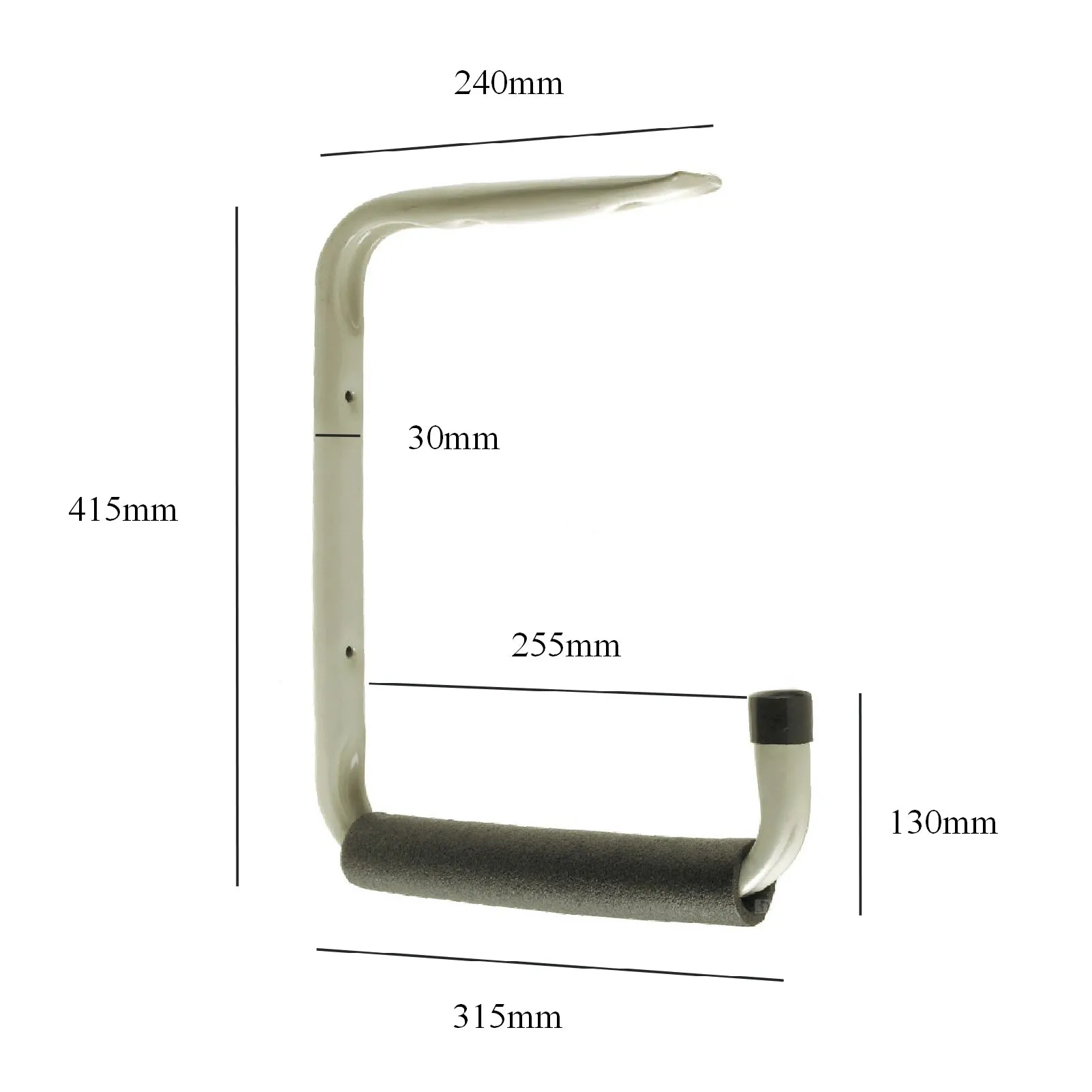 Giant Heavy Duty 415mm Storage Hook with Shelf Support Bracket