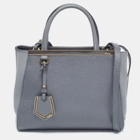 Grey Leather Petite Sac 2jours Tote