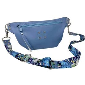 Hendry Sling Bag - Blue Leather