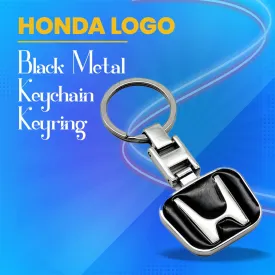 Honda Black Metal Keychain Keyring