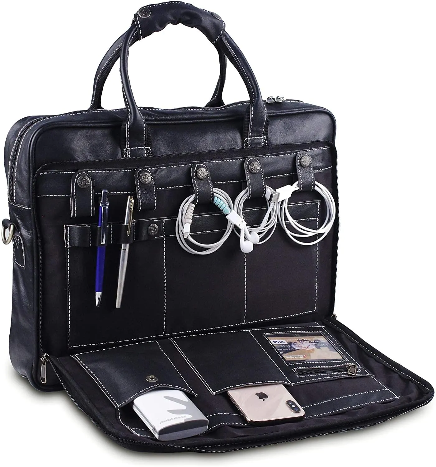 Hulsh Executive Black Briefcase