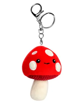 iscream Furry and Fleece Bag Buddy Plush Keychain - 860606 - Maurice Mushroom