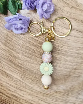 Keychain-Prairie Petals Sage Daisy