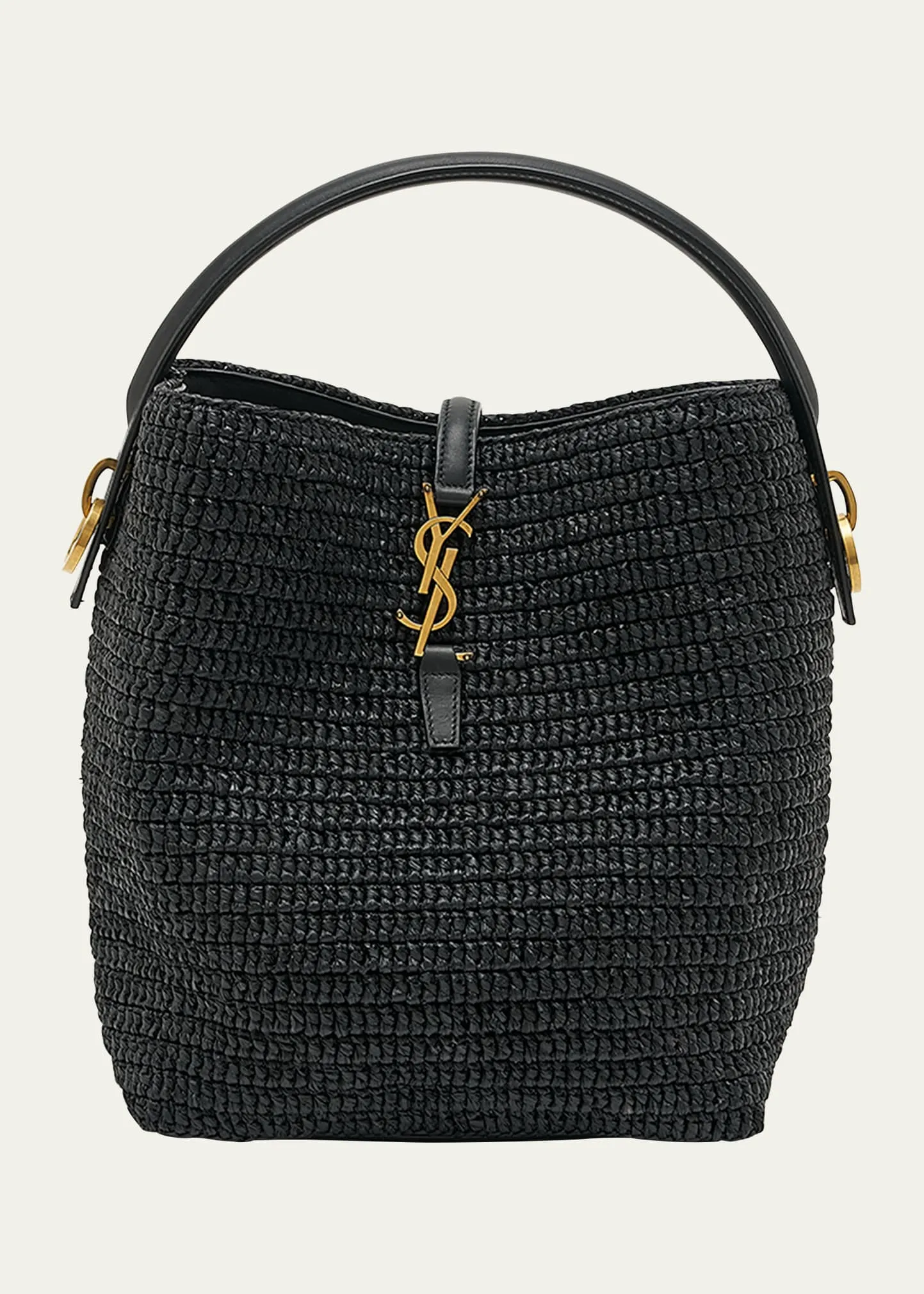 Le 37 Raffia Bucket Bag