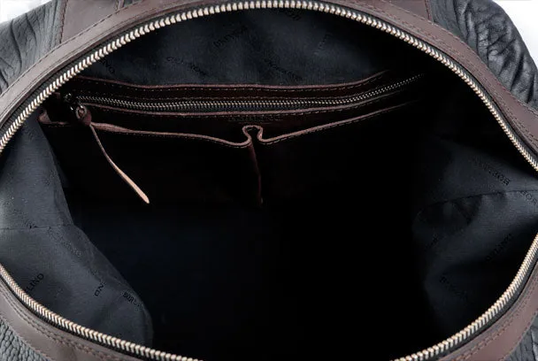 Leather Duffel - Big Horn Weekender - Onyx/Walnut