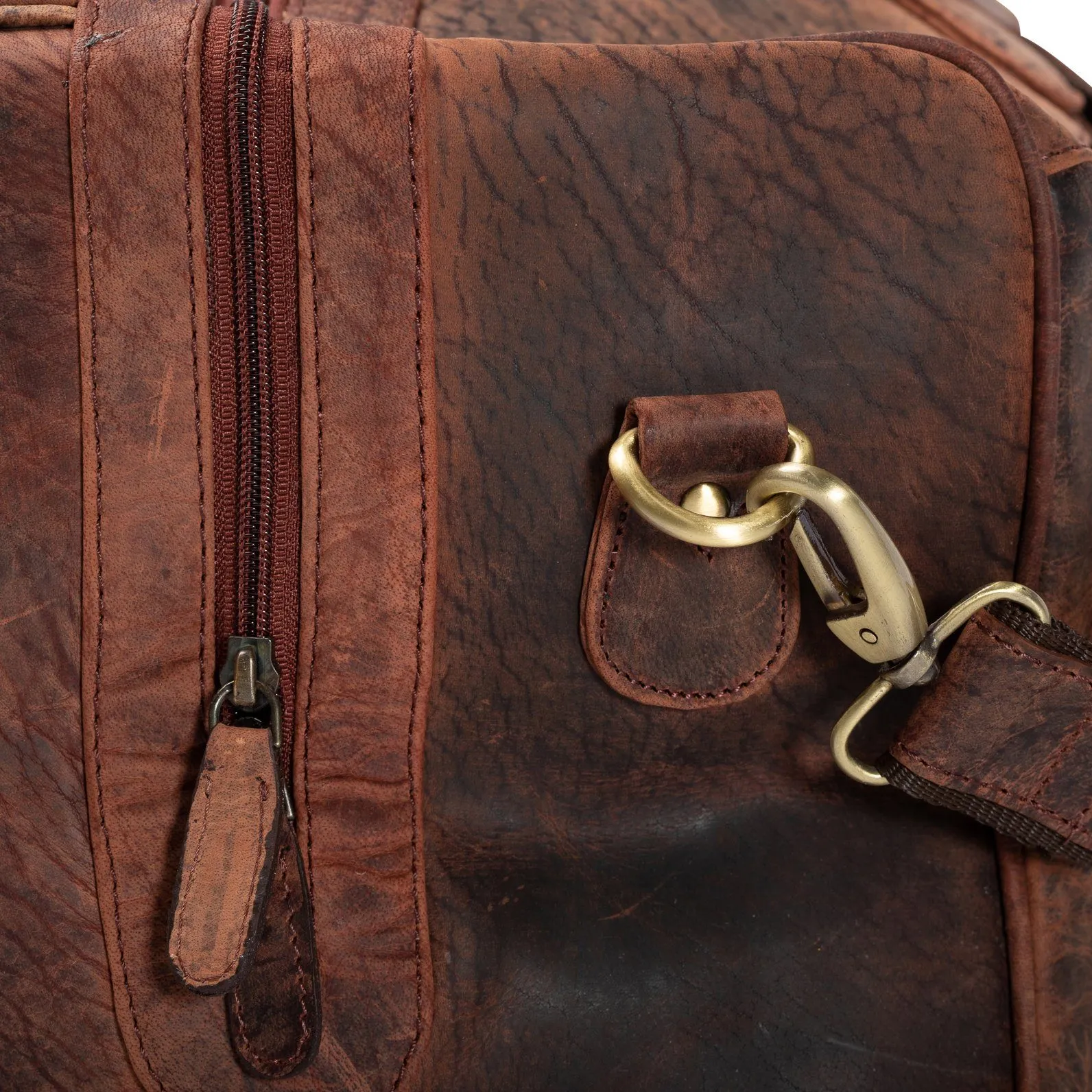 Leather Duffle Bag - Panama