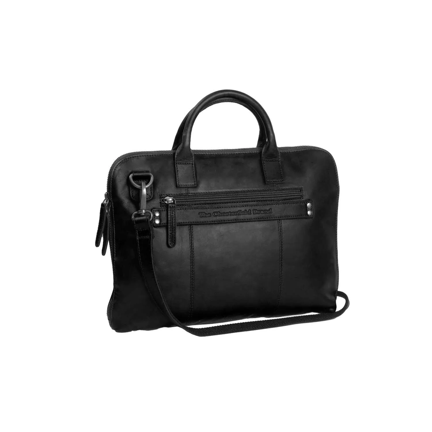 Leather Laptop Bag - The Chesterfield Brand Harvey Black