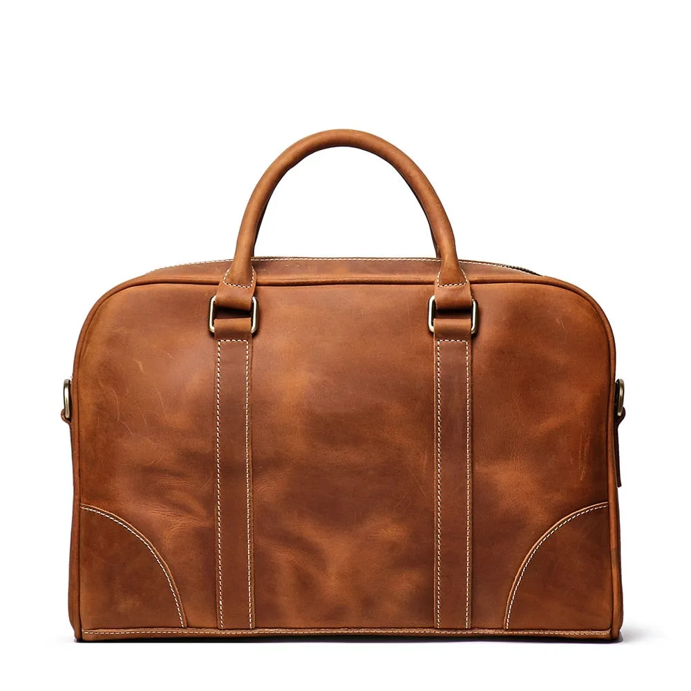 Leather Laptop Bag  Vintage Leather Briefcase