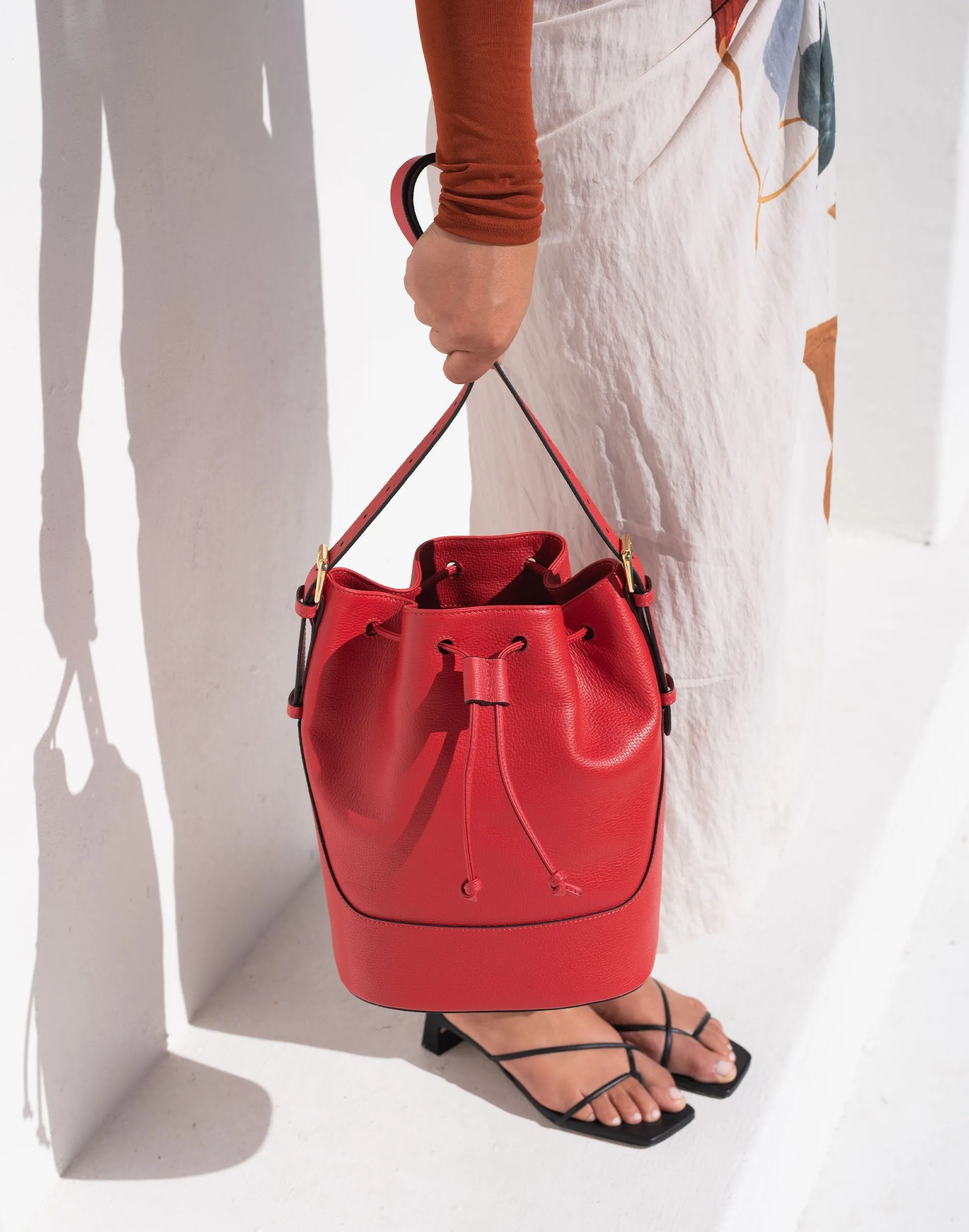 Luxe Cinch Bucket Bag