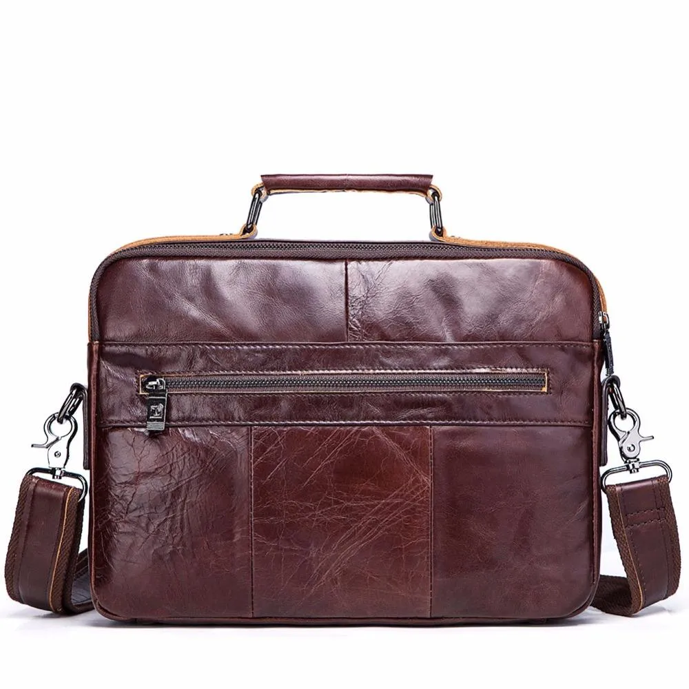 Luxury Genuine Leather Business Briefcase/Shoulder Bag