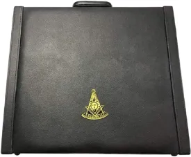 Masonic Regalia MM/WM and Provincial Past Master Apron Briefcase with Yellow Embroidery