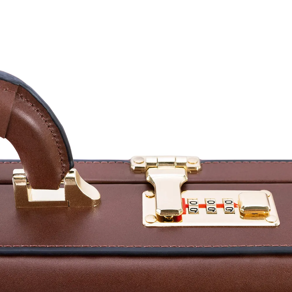 McKlein Leather Attaché Briefcase - Reagan 3.5"