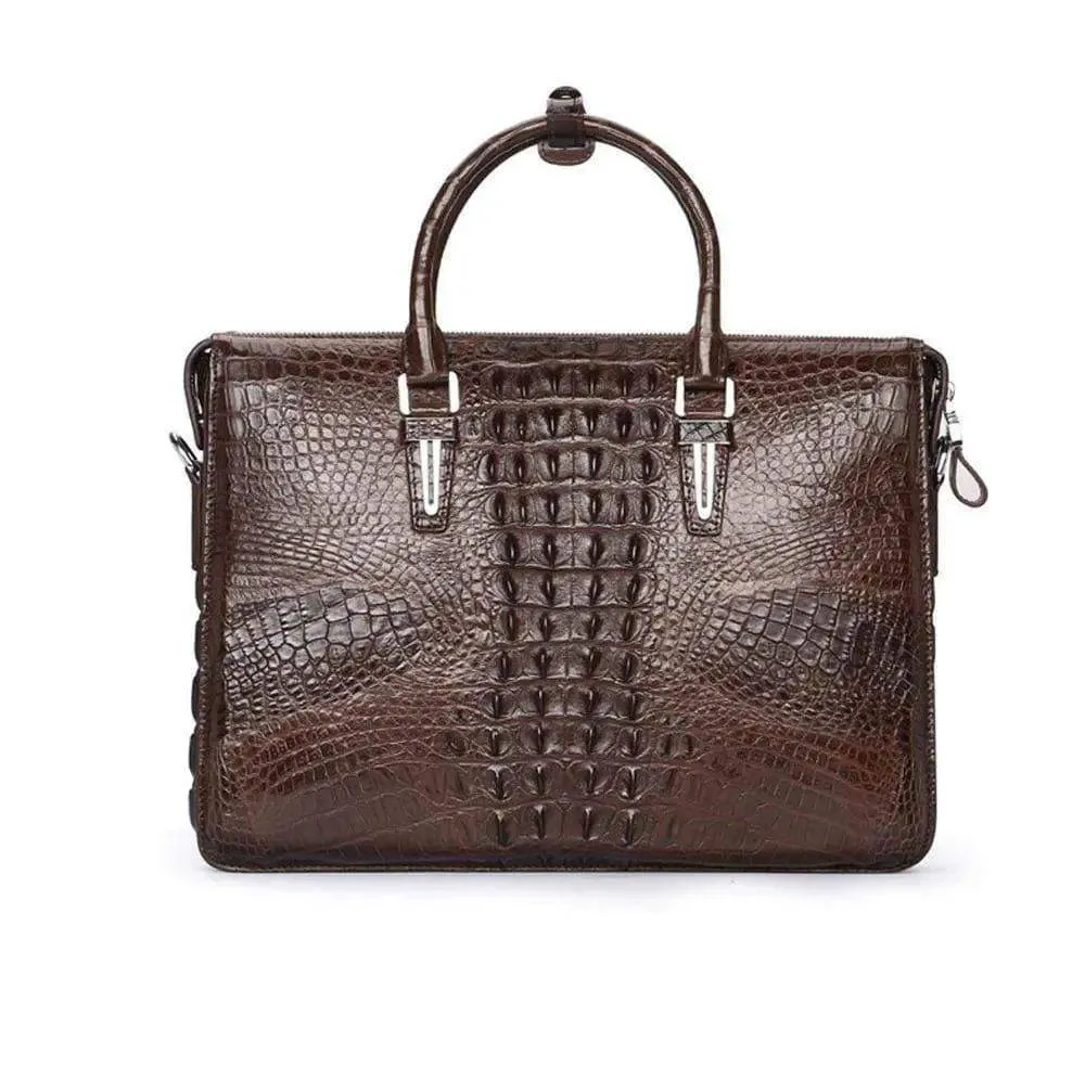 Men's Crocodile Leather Briefcase,Business Bag,Computer Bags,Laptop Bags