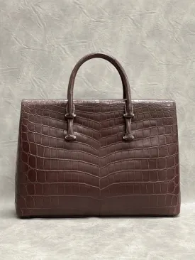 Men's Genuine Crocodile Leather Briefcase