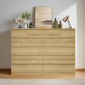 MerryLuk 12 Drawers Double Chest of Drawers