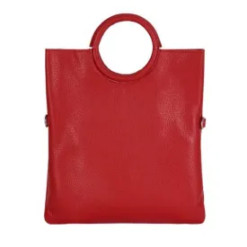 Multi-use Italian Leather Tote with Pouch