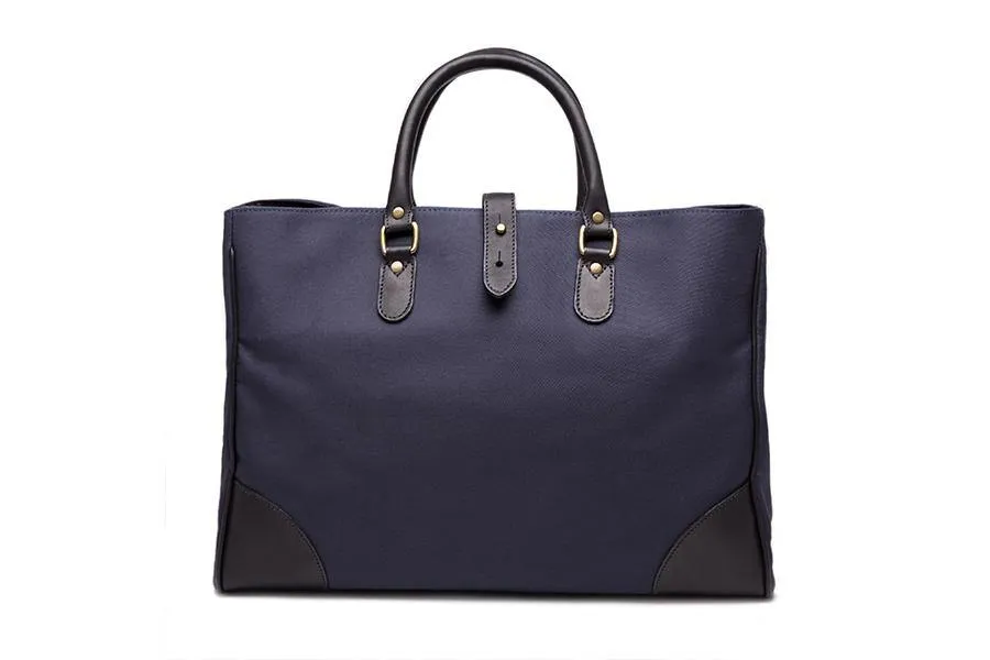 Piccadilly Canvas Tote - Navy