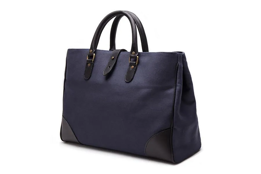 Piccadilly Canvas Tote - Navy