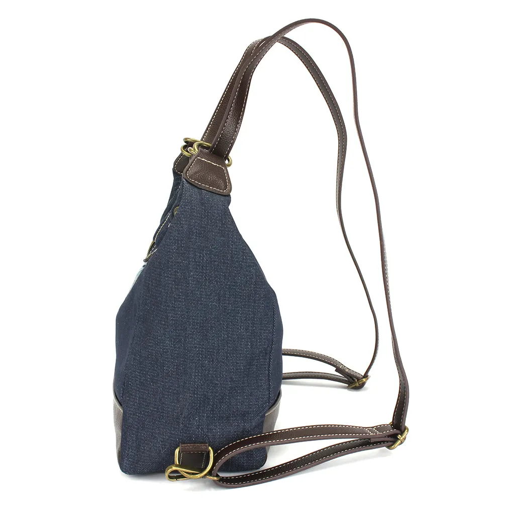 Retro Convertible Purse - Denim