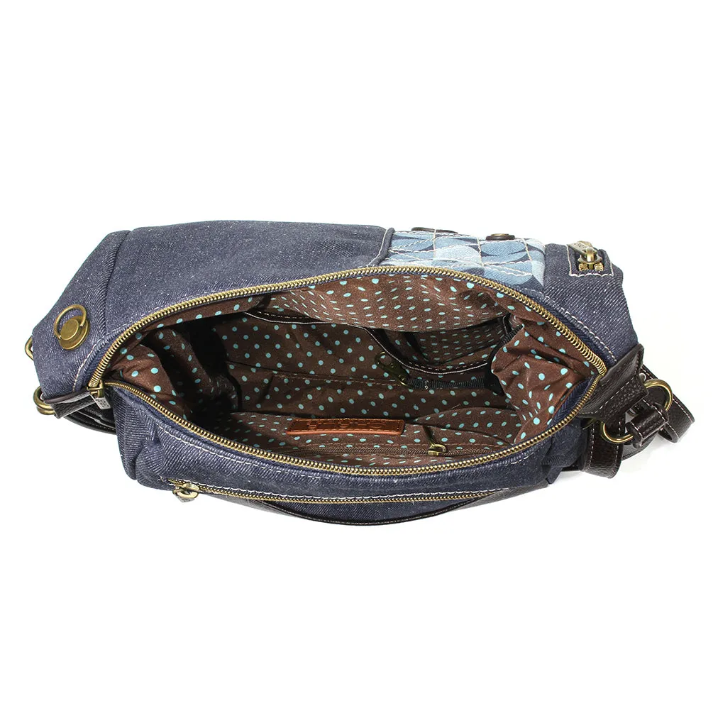 Retro Convertible Purse - Denim