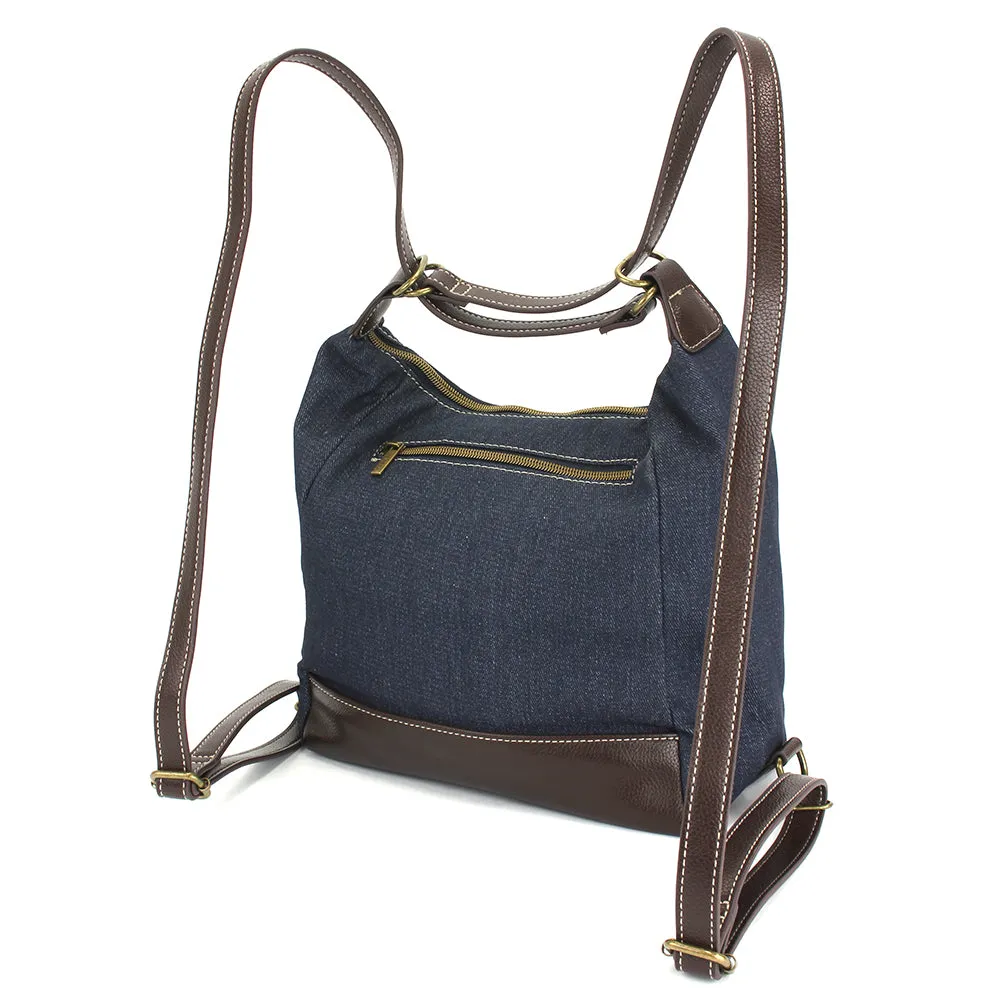 Retro Convertible Purse - Denim