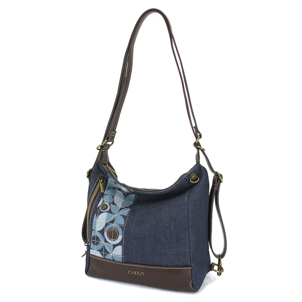 Retro Convertible Purse - Denim