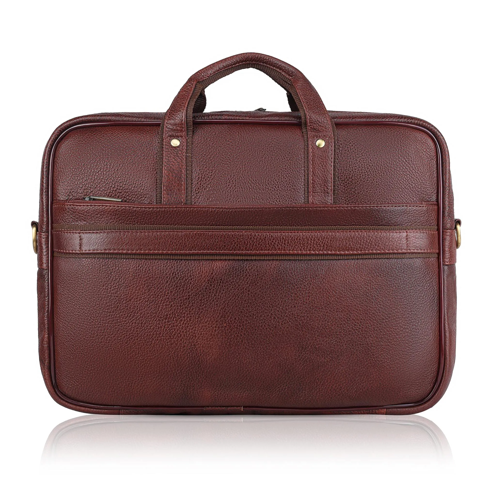 RICHMOND Leather Laptop Messenger Bag for Men