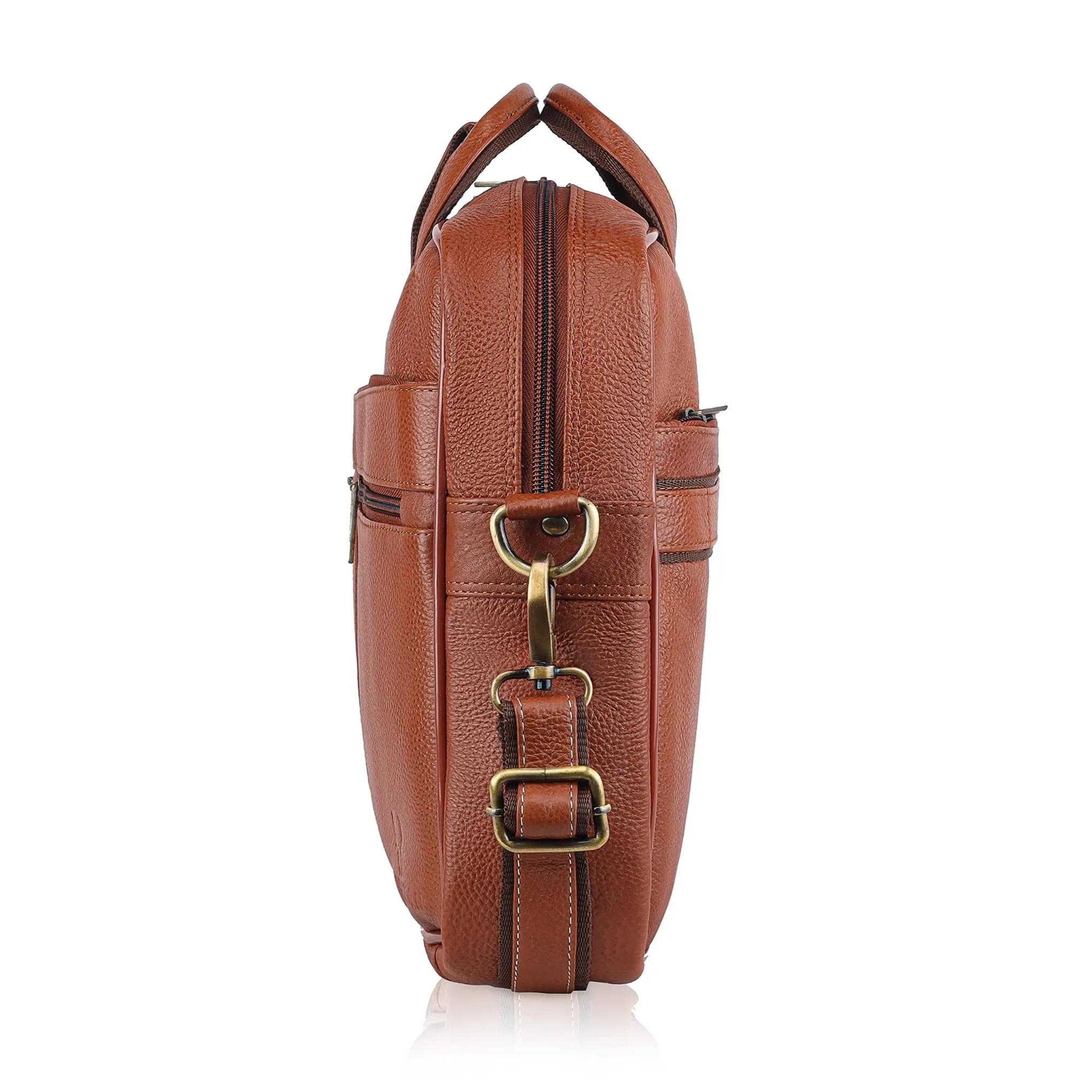 RICHMOND Leather Laptop Messenger Bag for Men