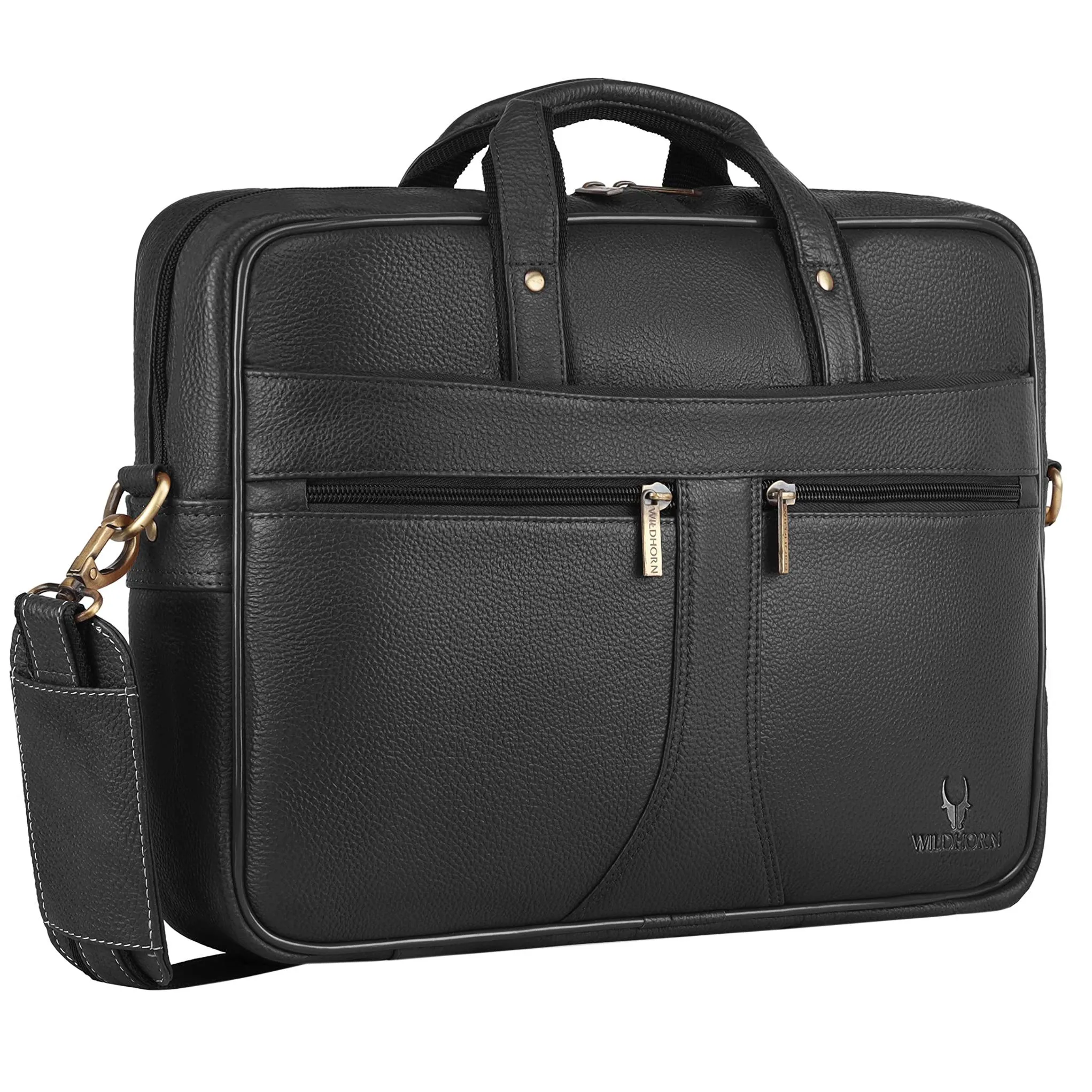 RICHMOND Leather Laptop Messenger Bag for Men