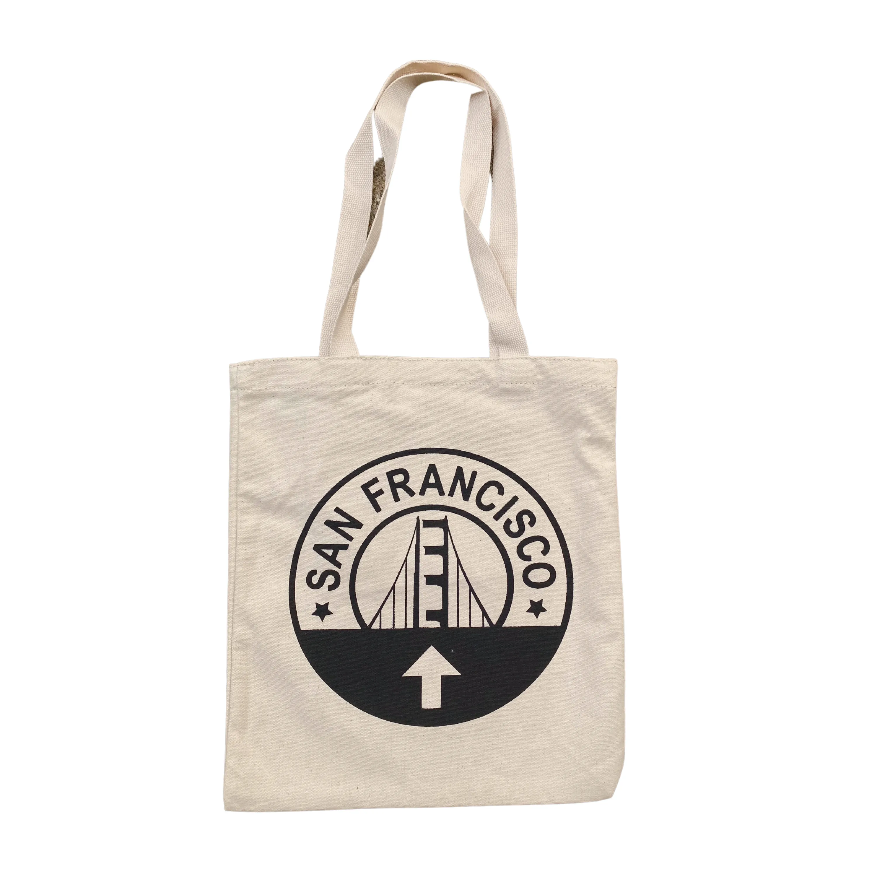 San Francisco Circle Sign Tote Bags