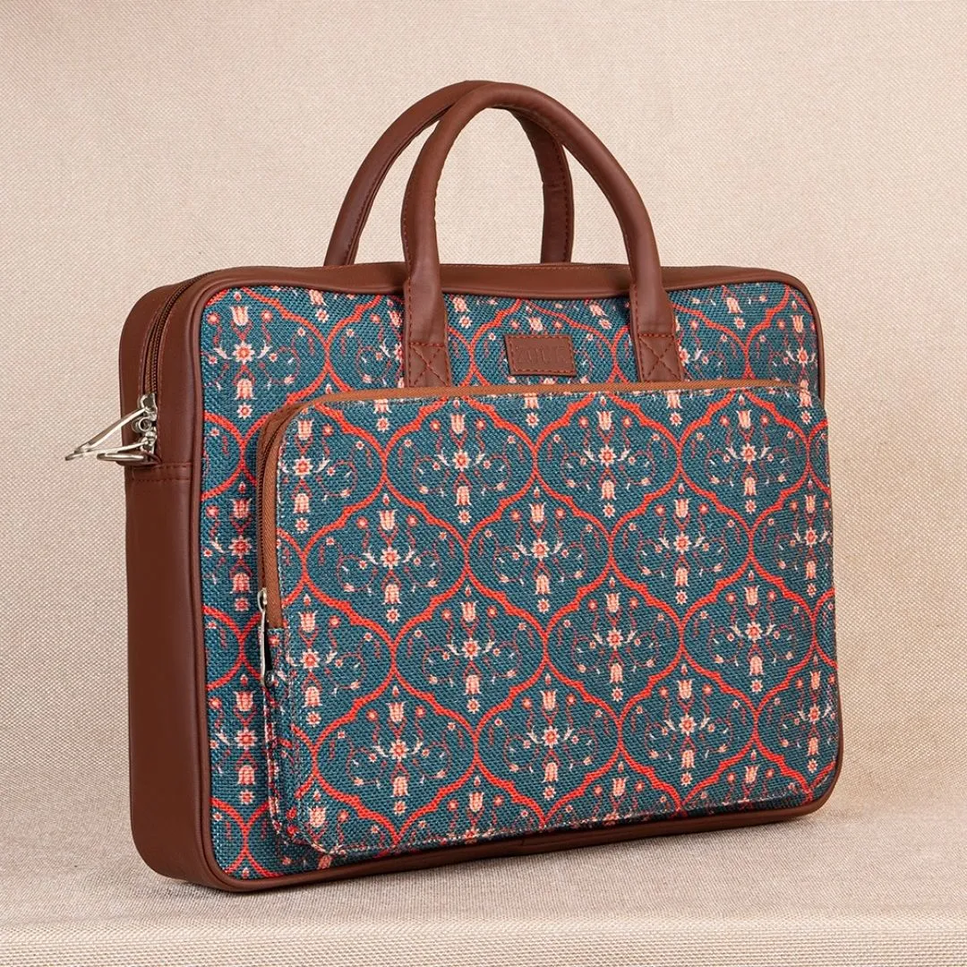 Sheesh Mahal Jaali Motif Laptop Bag