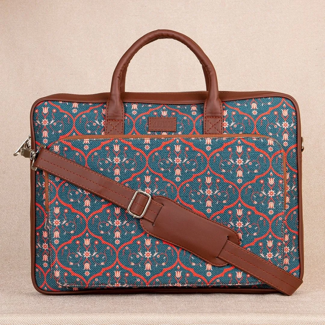 Sheesh Mahal Jaali Motif Laptop Bag