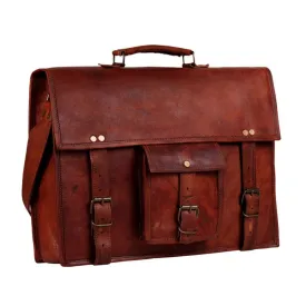 Slim Leather Briefcase 13"