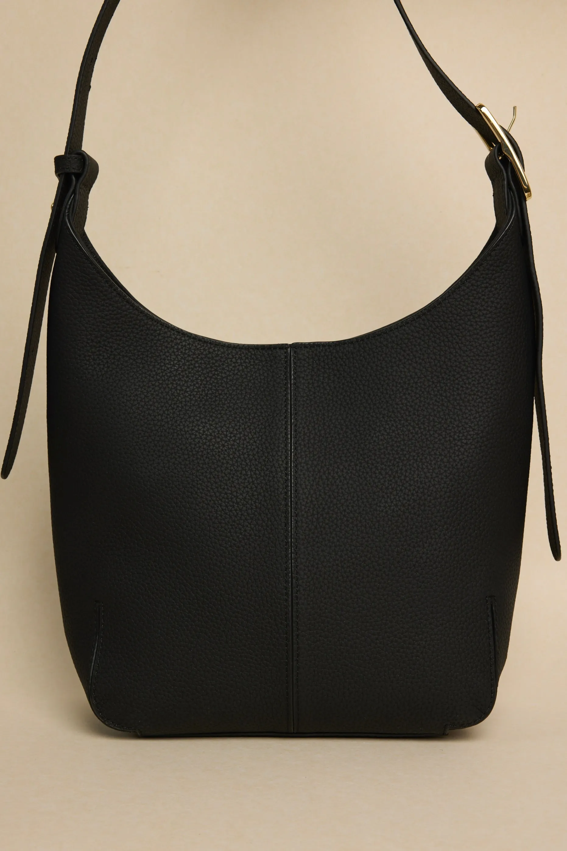 Soho Black Leather Large Bucket Bag