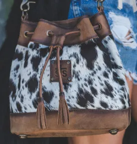 STS Cowhide Bucket Bag