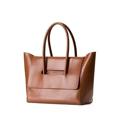 Stylish Leisure Women's Soft Genuine Leather Handbag