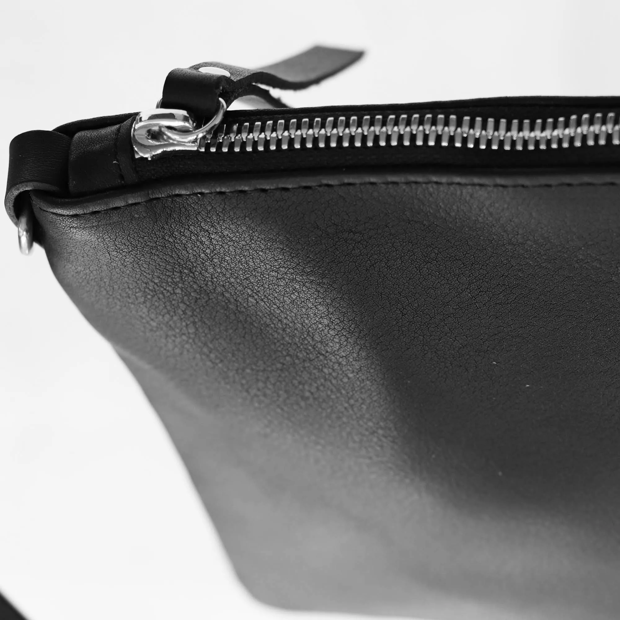 Summer Seconds Sale - Small Leather Crossbody Clutch Bag - Black Pebble No. 5