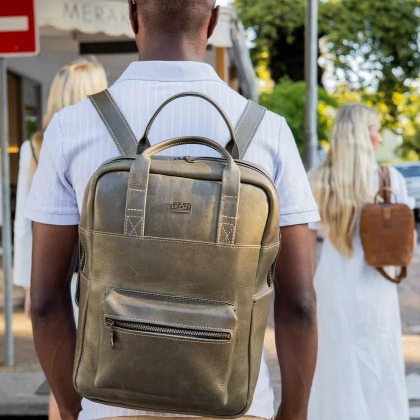 Tan Leather Goods - Charlie Backpack | Olive